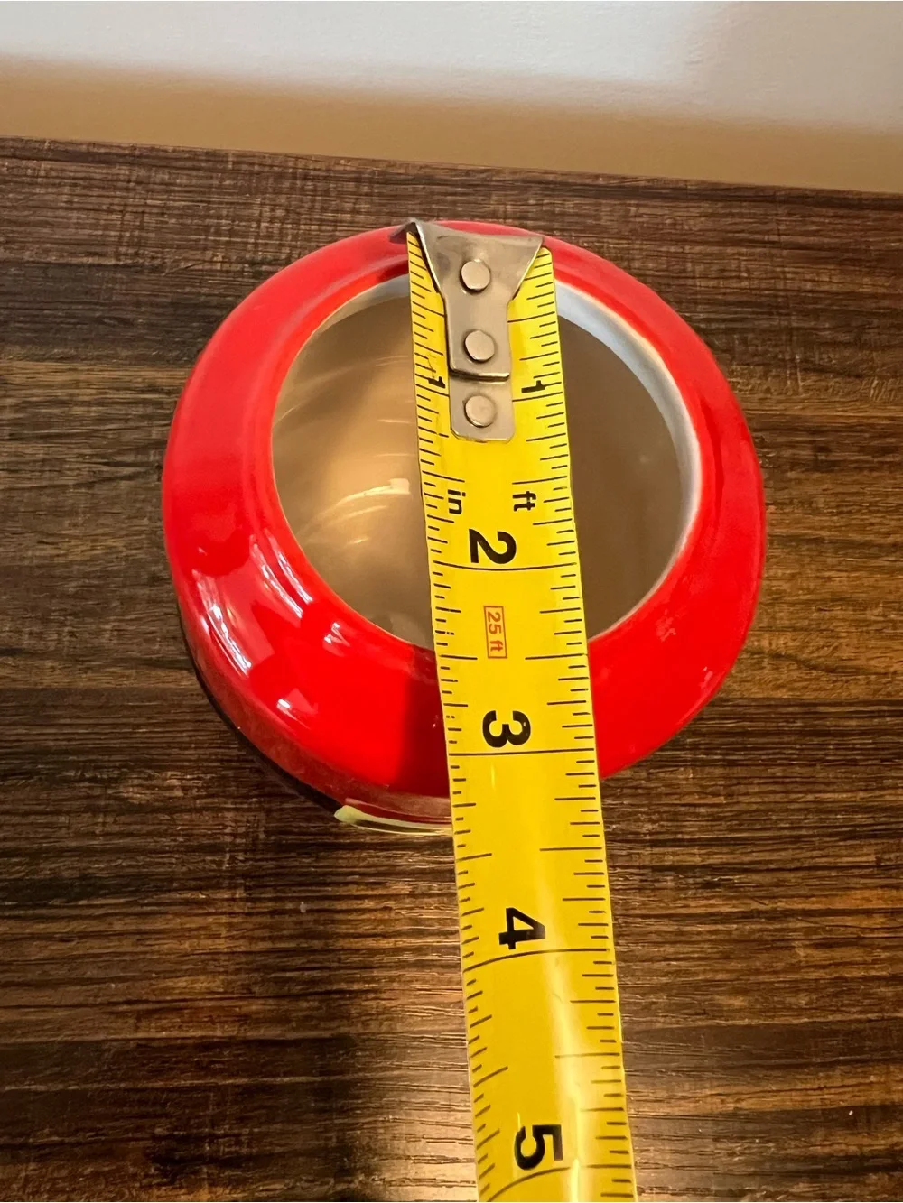 Red Santa Claus Christmas Belt Belly Ceramic Container Jar